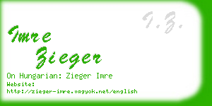 imre zieger business card